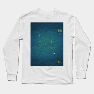 Night Sky Constellations - Lyra Long Sleeve T-Shirt